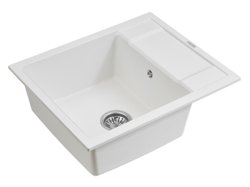 Кухонная мойка Paulmark FLUGEN 50-600 PM216050-WH 60х50 цвет белый - фото 2